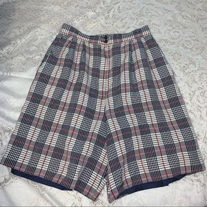 Vintage Pendleton Plaid High Rise Shorts